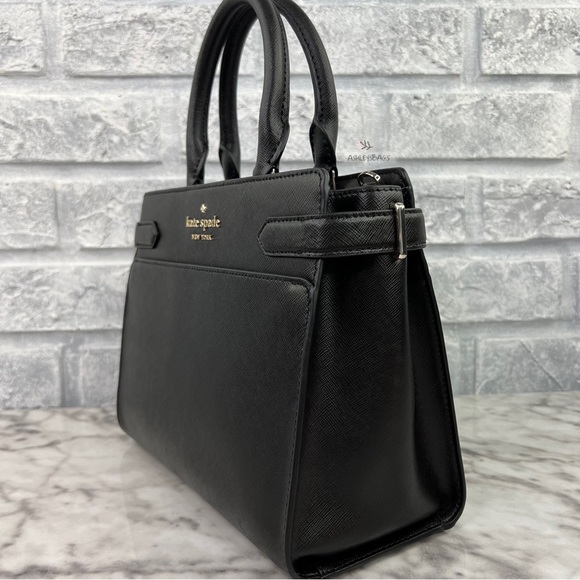 Kate Spade Staci Medium Satchel Crossbody In Black - Picture 2 of 9